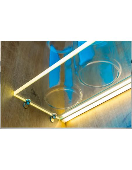 LED-профіль GTV для скляних полиць 2м Алюміній