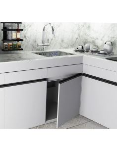 Ручка-профіль накладна на 18мм чорний анод  "L" 2