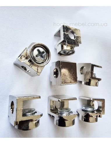 Полкодержатель с фиксацией стекла 4-6мм Mesan...