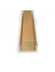 Профиль для LED накладной золото браш PREMIUM 3м с...