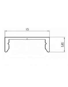 Профиль для LED накладной золото браш PREMIUM 3м с... 2