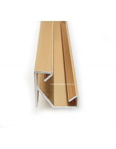 Профиль для LED угловой золото браш PREMIUM 3м с...