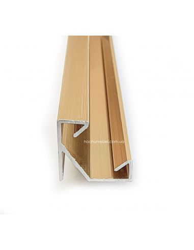 Профиль для LED угловой золото браш PREMIUM 3м...