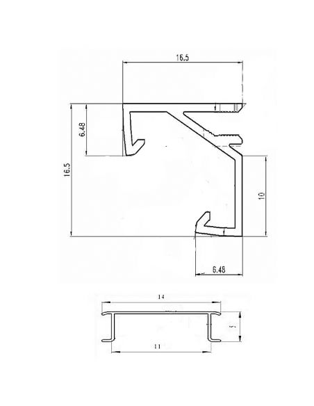 Профіль для LED кутовий золото браш PREMIUM 3м з розсіювачем