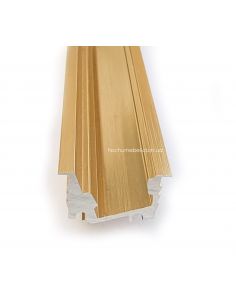 Профиль для LED врезной+угловой Loox 3м золото браш с...