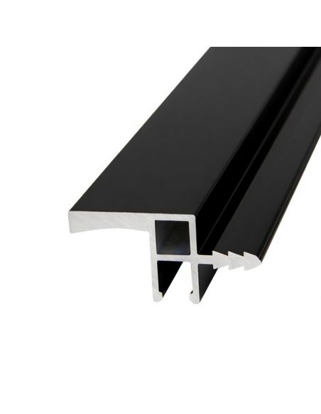 Профиль GOLA FF в верхний модуль для LED 5мм черный с рассеивателем 3м