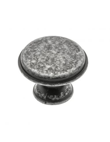 Ручка кнопка GTV CENTO d28 мм Античное серебро