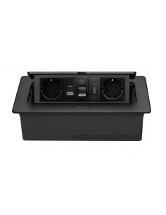 Удлинитель офисный MULTISOFT 2 розетки SCHUKO USB...