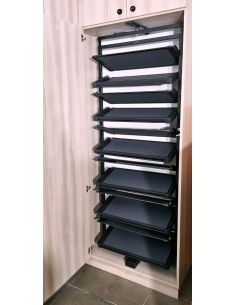 Взуття Поворотна Starax S-6835-A 12 полиць Антрацит 2