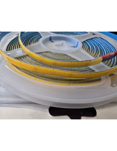 Стрічка COB 12V 5мм нейтральний 4000K 400LED/м 8W