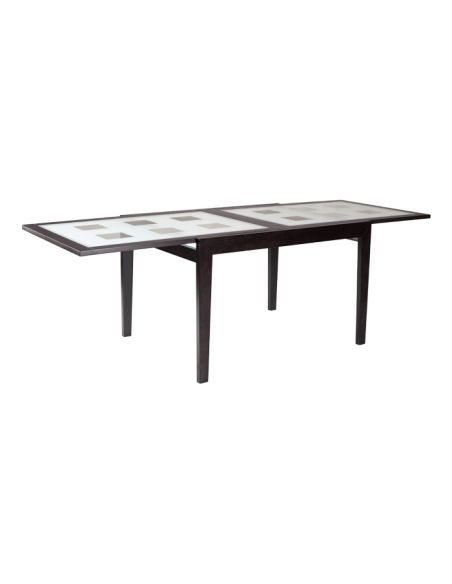 Стол Сандра 1,2 венге бел.стекло