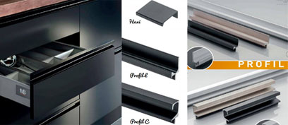 Ручка профильная gola черная. 3837. Профиль ручка черного цвета. 04. Профиль ручка gola черный.